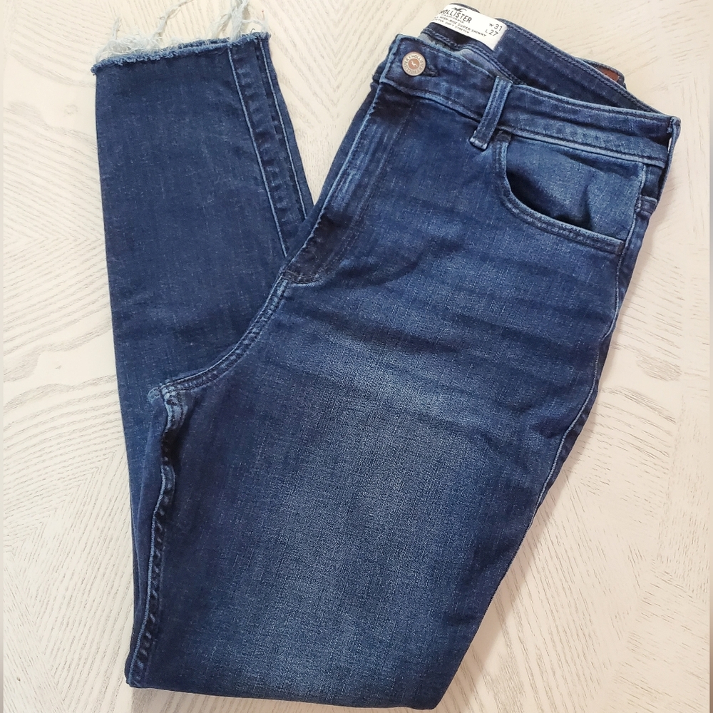 Hollister Jeans Curvy High Rise Super Skinny Jeans Size 13 Short EUC